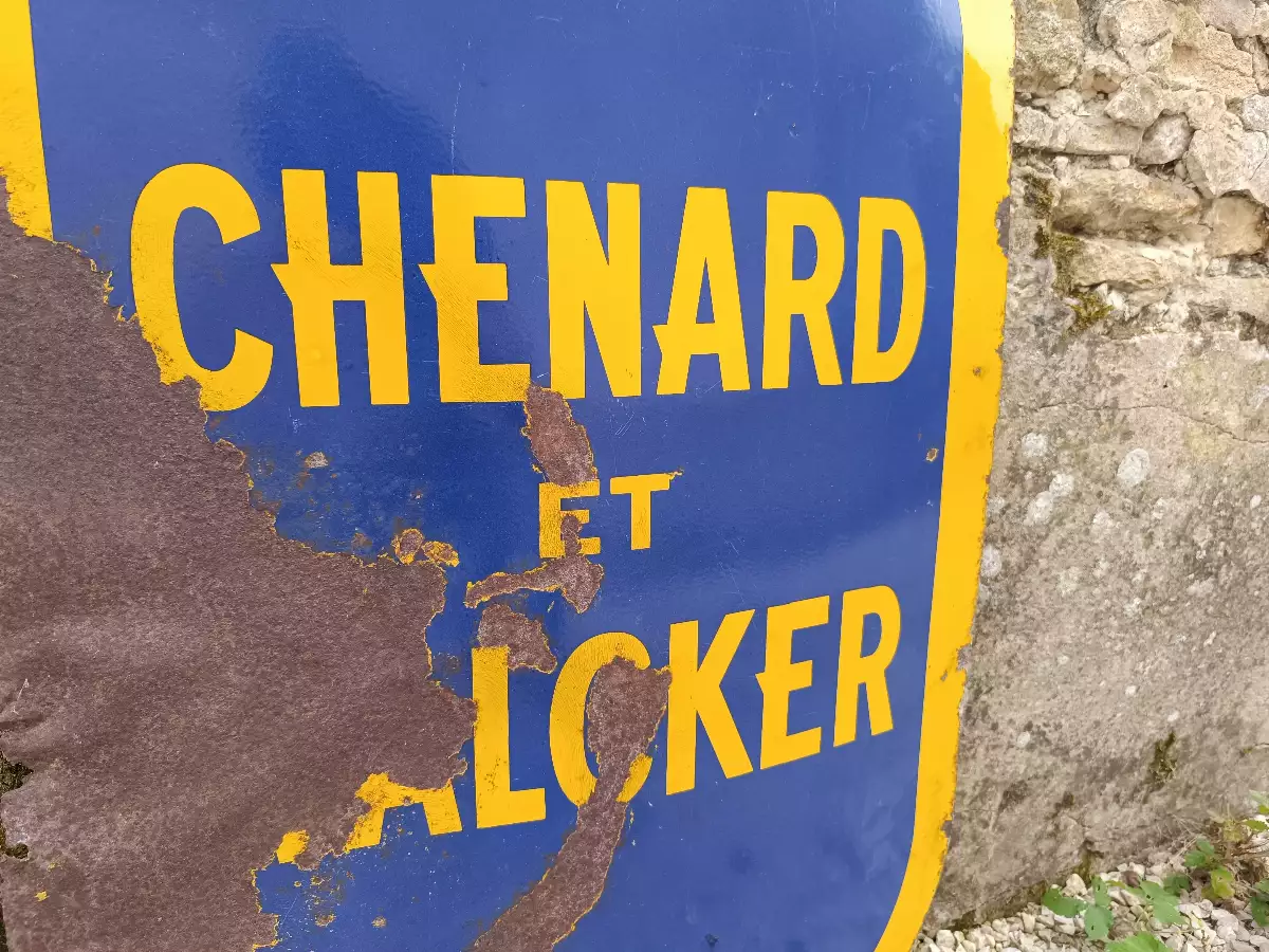 Plaque Emaillée Chenard et Walcker