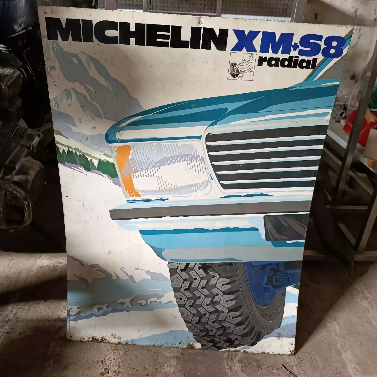 Plaque peinte Michelin XM+S8